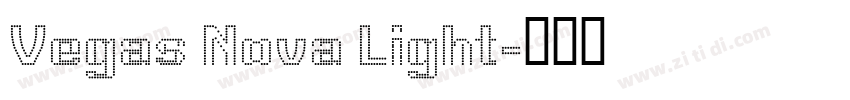 Vegas Nova Light字体转换